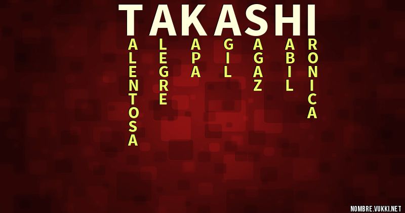 Acróstico takashi