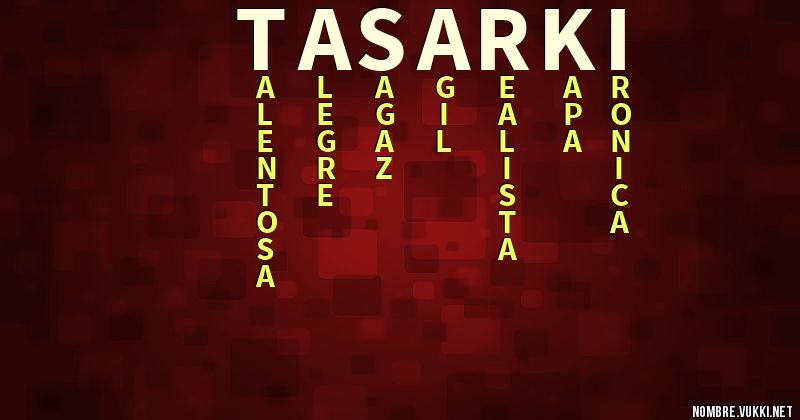 Acróstico tasarki