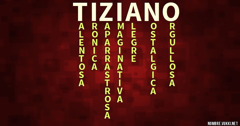 Acróstico tiziano