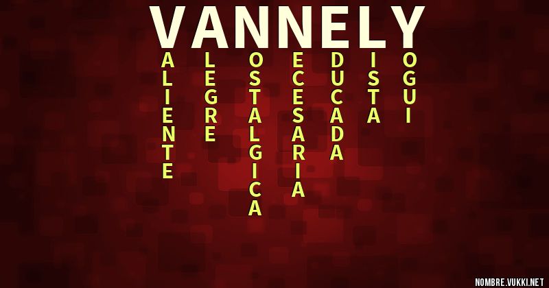 Acróstico vannely