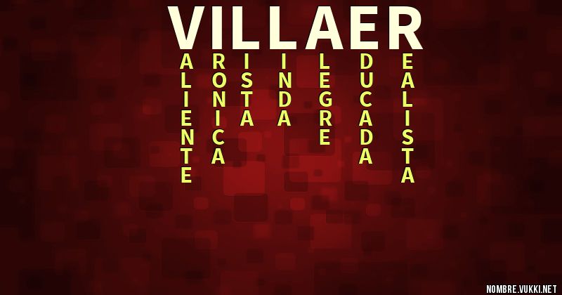 Acróstico villaer