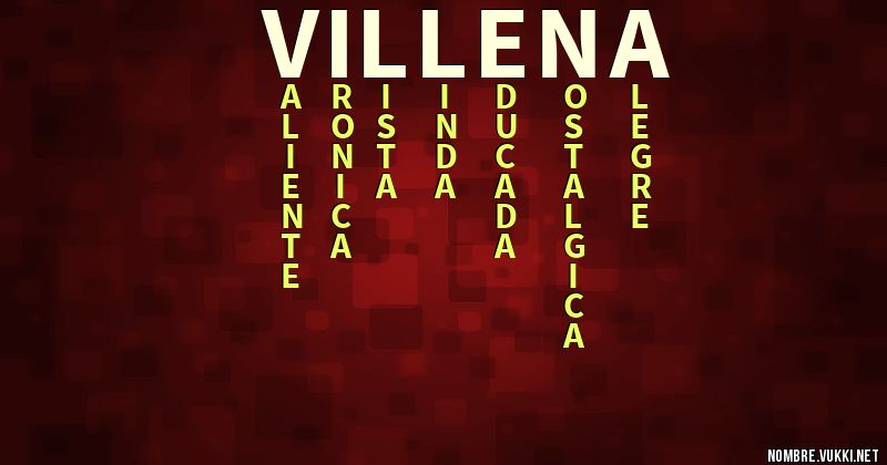 Acróstico villena