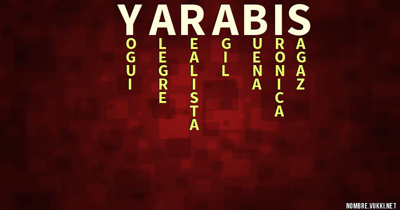 Acróstico yarabis