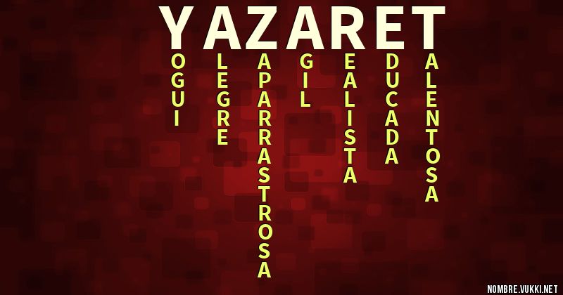 Acróstico yazaret