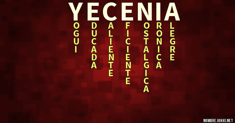 Acróstico yecenia