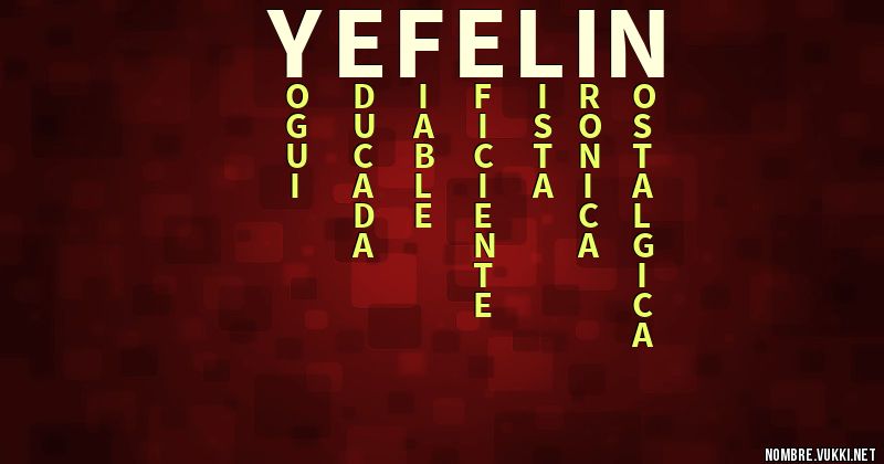 Acróstico yefelin