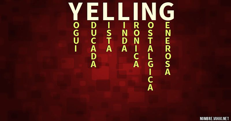 Acróstico yelling