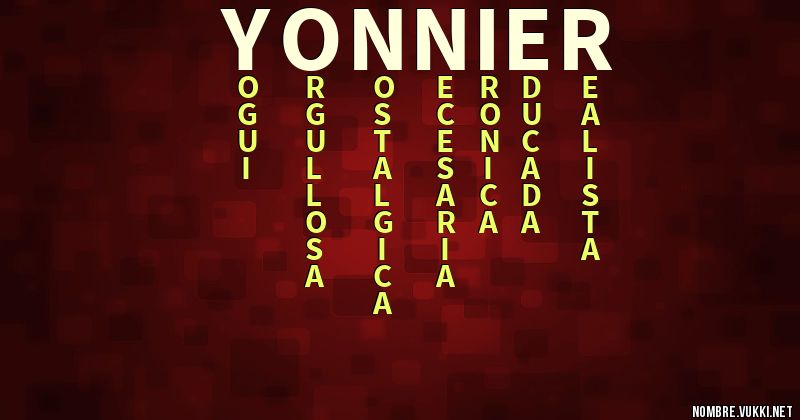 Acróstico yonnier