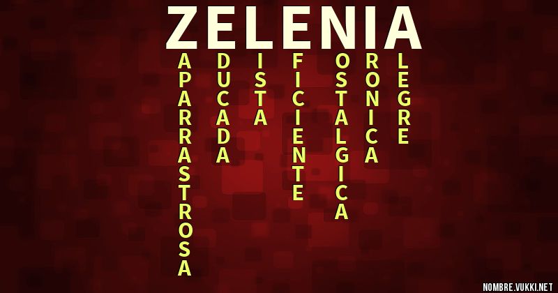 Acróstico zelenia