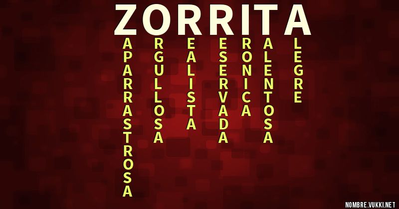 Acróstico zorrita