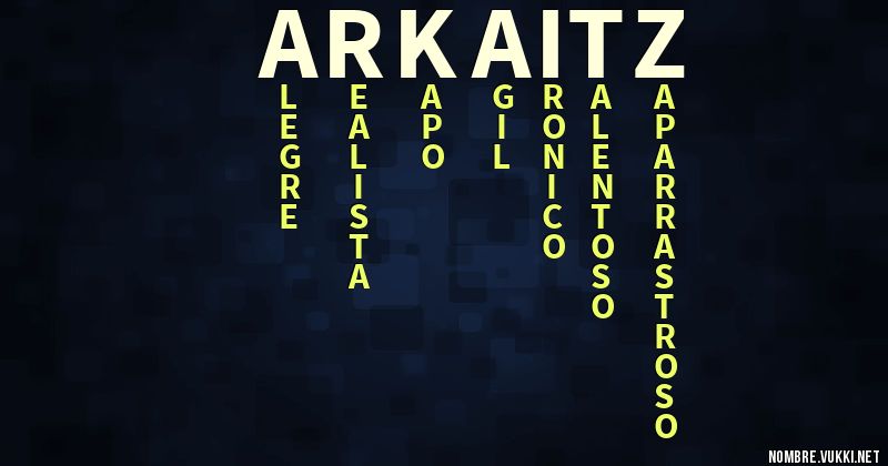 Acróstico arkaitz