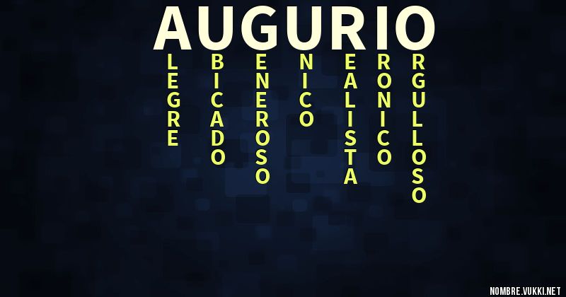 Que Significa Augurio