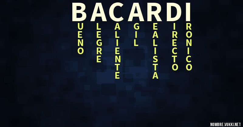 Acróstico bacardi