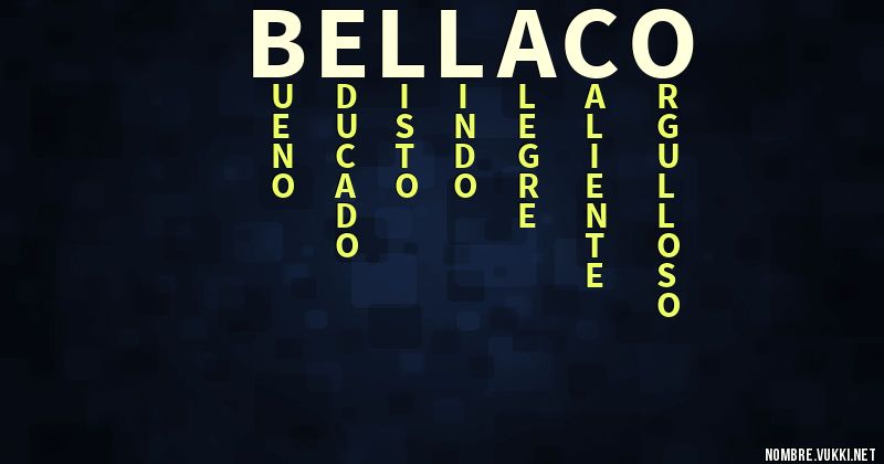 Acróstico bellaco