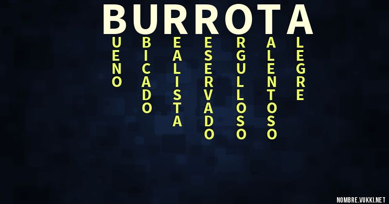 Acróstico burrota