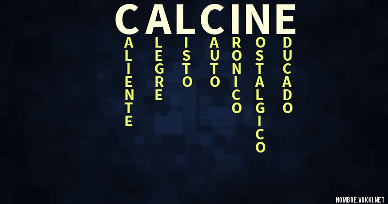 Acróstico calcine