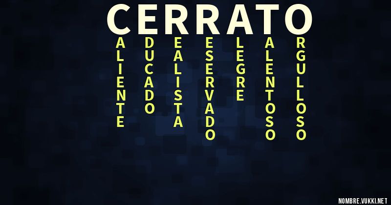 Acróstico cerrato