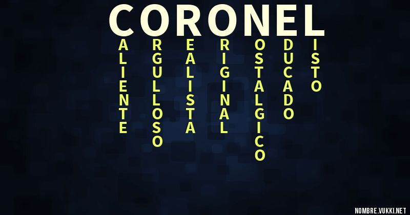 Acróstico coronel