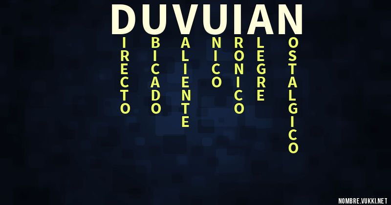 Acróstico duvuian