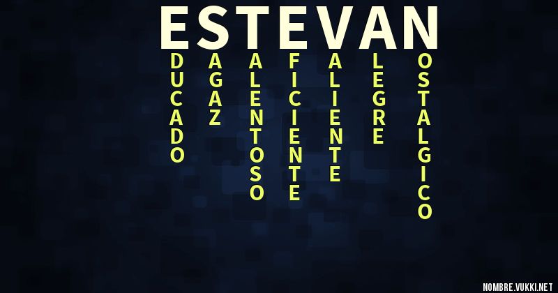 Acróstico estevan