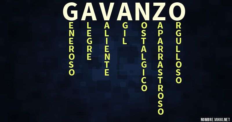 Acróstico gavanzo