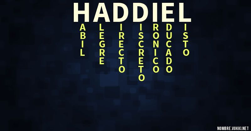 Acróstico haddiel