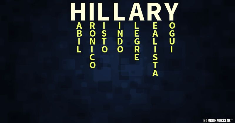 Acróstico hillary