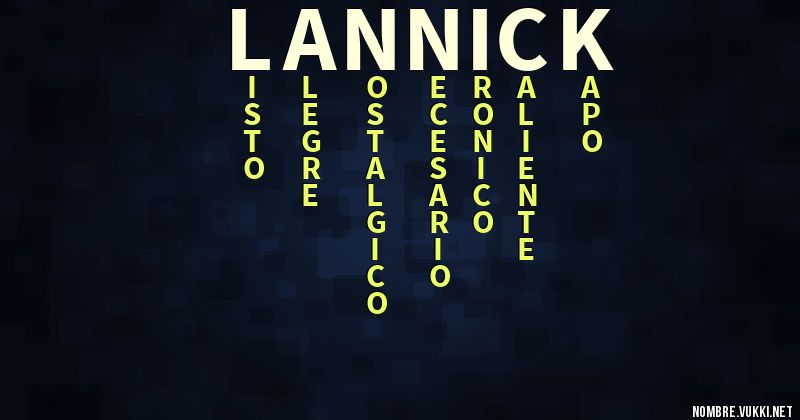 Acróstico lannick