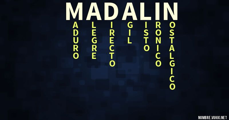 Acróstico madalin