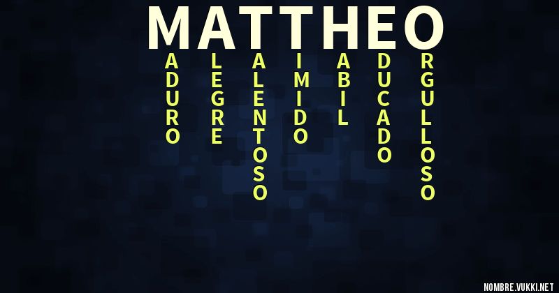 Acróstico mattheo