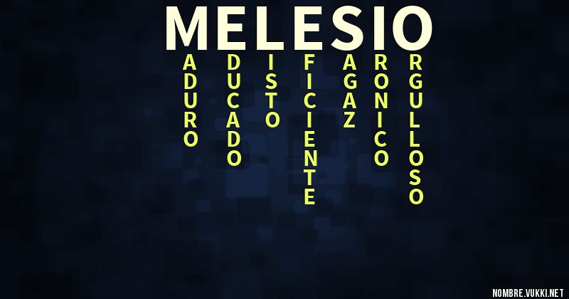 Acróstico melesio