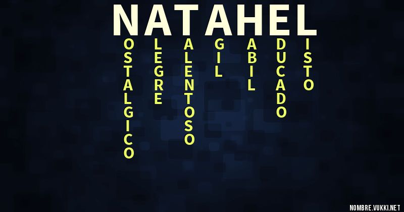 Acróstico natahel