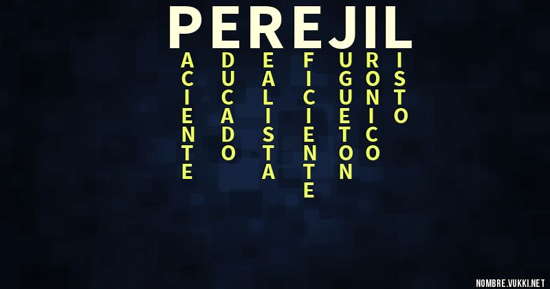 Acróstico perejil