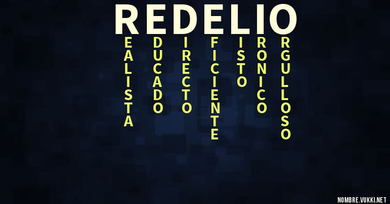 Acróstico redelio