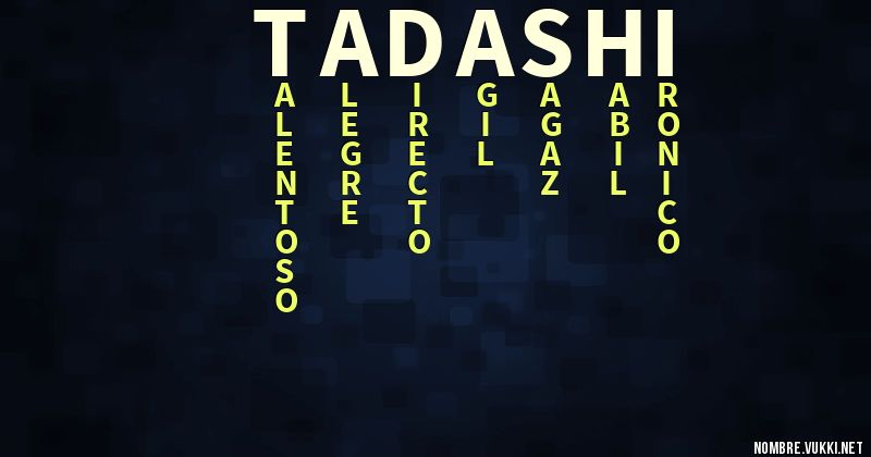 Acróstico tadashi