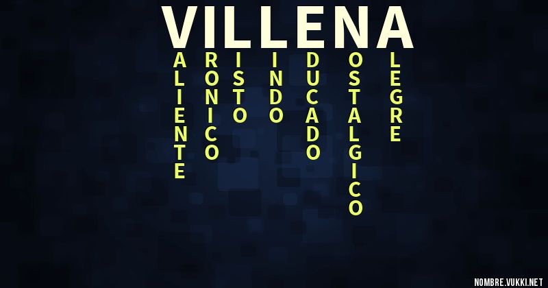 Acróstico villena