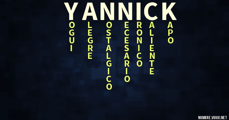 Acróstico yannick