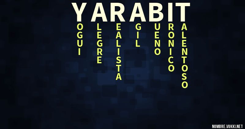 Acróstico yarabit