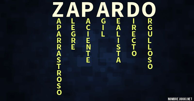 Acróstico zapardo