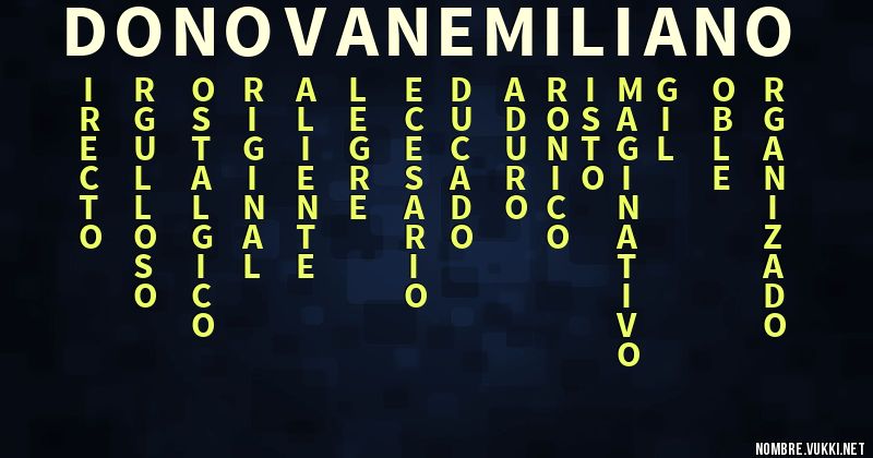 Acróstico donovan emiliano