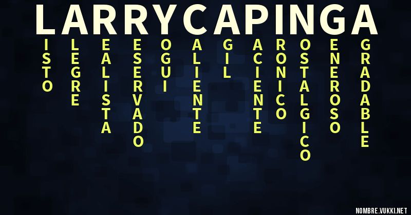 Acróstico larry capinga