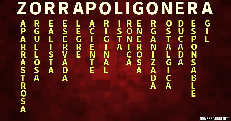 Acróstico zorra poligonera