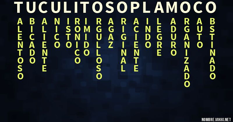 Acróstico tu culito sopla moco