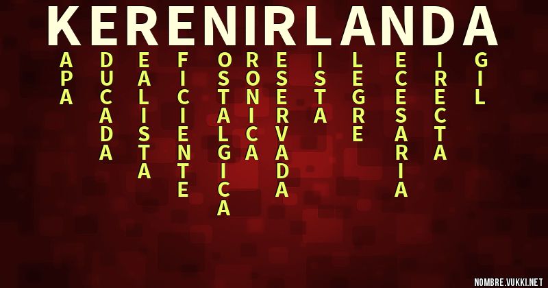 Acróstico keren irlanda