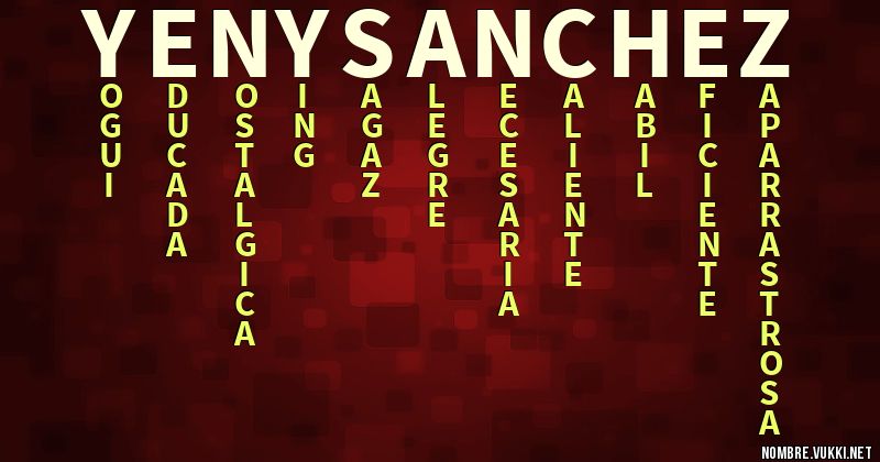 Acróstico yeny sanchez