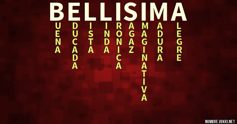 Acróstico bellisima
