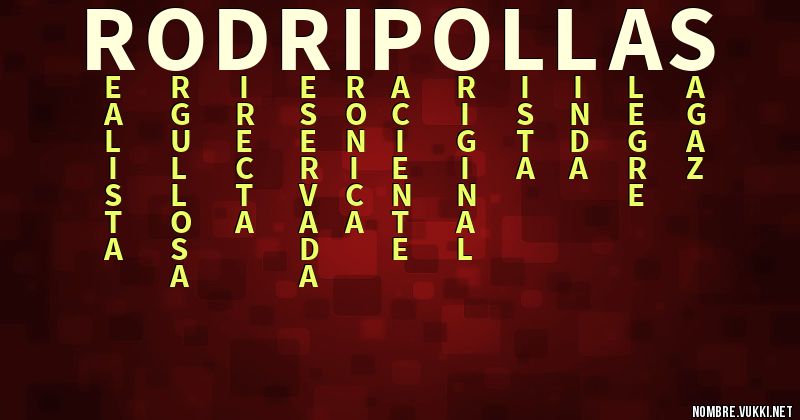 Acróstico rodripollas