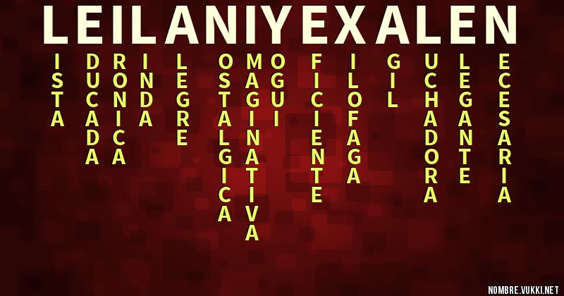 Qué significa leilani yexalen