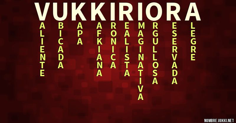 Acróstico vukkiriora