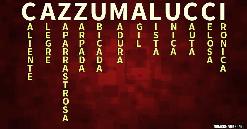 Acróstico cazzu malucci